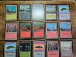 COLLECTORS' EDITION Lot 20 Cards Magic The Gathering MTG Vintage NM Crisp Land - Image 1