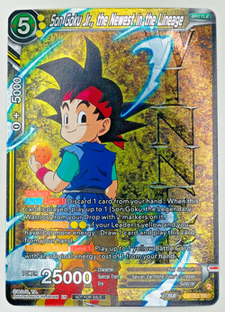 Son Goku Jr the Newest in the Lineage WINNER Foil Dragon Ball Super Card Game NM - Image 1