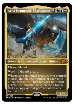 Arna Kennerud, Skycaptain - Foil Etched Modern Horizons 3 MTG - Image 1