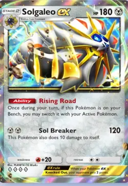 Solgaleo ex, Pokemon TCG Pocket, English language, Celestial Guardians - Image 1