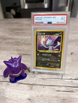 JAPANESE NEO #215 2000 Pokemon SNEASEL psa 9 WOTC era old back MINT - Image 2