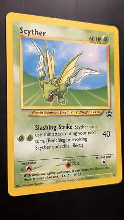 Scyther 45/53 NM/Almost Mint Wotc Black Star Promo Pokemon TCG Regular - Image 2