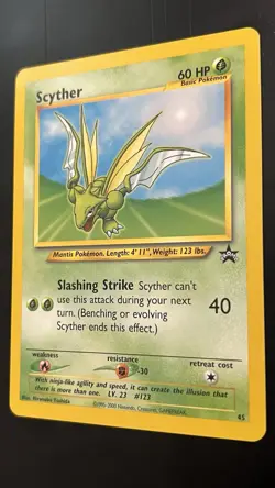 Scyther 45/53 NM/Almost Mint Wotc Black Star Promo Pokemon TCG Regular - Image 3