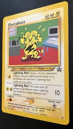 Electabuzz 46/53 NM/Almost Mint WotC Black Star Promo Pokemon TCG Regular - Image 3