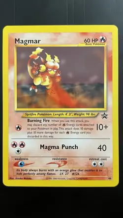 Magmar 44/53 NM/Almost Mint Wotc Black Star Promo Pokemon TCG Regular - Image 1