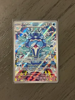 Pokemon TCG Palafin 200/197 Obsidian Flames Holo Illustration Rare Full Art - Image 1