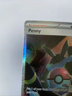 Pokemon TCG Penny Paldean Fates Trainer Holo Card 239/091 - Image 2
