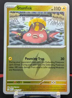 Pokemon Stunfisk #062/217 English Ascended Heroes Reverse Holo - Image 1