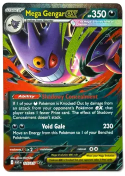 Mega Gengar ex 125/217 - Pokemon TCG - Ascended Heroes Double Rare Holo - Image 1