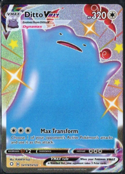 Ditto VMAX SV119/SV122 Shiny Holo Rare Pokemon TCG Shining Fates NM - Image 1