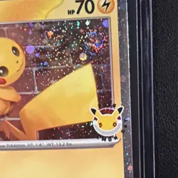 Pikachu 051 /162 Stamped 2026 Pokemon Day 30th Anniversary Promo Cosmos w/ SWIRL - Image 5