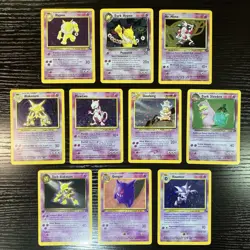 Pokemon Holo Lot - Mewtwo, Alakazam, *Gengar, Haunter, Slowking, Hypno - Image 1