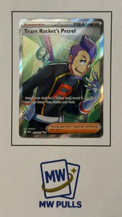 Pokemon Team Rocket's Petrel 226/182 Sv10: Destined Rivals Full Art Holo - Image 1
