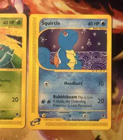 Pokemon TCG Expedition Bulbasaur 95/165 & Squirtle 132/165 Excellent Condition - Image 3