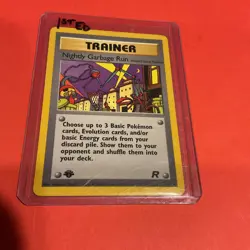 Nightly Garbage Run Non-Holo 1st Edition Common 77/82 Pokemon TCG Team Rocket LP - Image 2