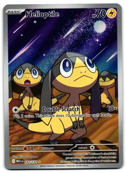 Helioptile 143/132 - Mega Evolution Illustration Rare Pokemon TCG - LP Card - Image 1