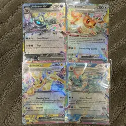 Pokemon TCG Eeveeloutions EX Double Rare Holo Prismatic Evolutions Card Lot - Image 1