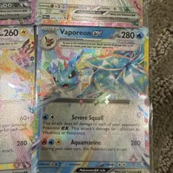 Pokemon TCG Eeveeloutions EX Double Rare Holo Prismatic Evolutions Card Lot - Image 5