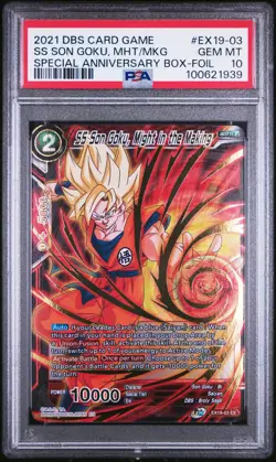 PSA 10 SS Son Goku Might In The Making GOLD STAMP Foil Dragon Ball Super Card - Image 1