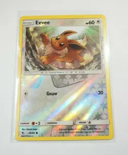 Eevee 49/68 Reverse Holo Hidden Fates Pokemon Card - Image 1