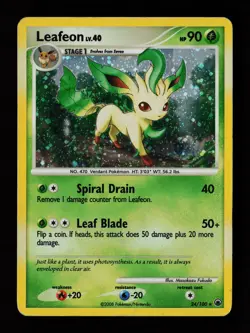 Leafeon 24/100 Holo Rare Majestic Dawn Deck Exclusive Pokemon Card - Image 1