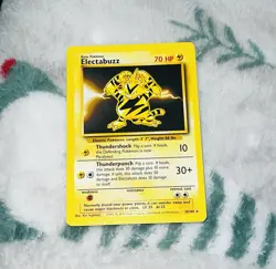 Electabuzz Base Set 20/102 Unlimited Rare Non Holo 1999 Vintage Pokemon TCG Card - Image 1