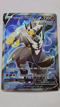 Rapid Strike Urshifu V - 152/163 - Pokemon Battle Styles Full Art Card NM - Image 1
