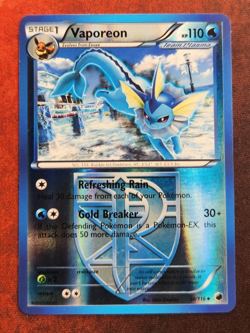 Pokemon TCG Vaporeon Plasma Freeze 20/116 Reverse Holo Uncommon Card - Image 1