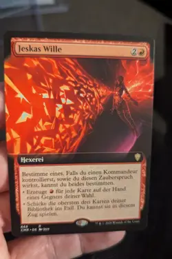 1x Jeska's Will Extended Art GERMAN NM - Commander Legends CMR Magic MTG x1 - Image 1