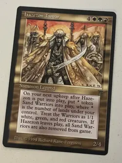 Magic the Gathering MTG Legends Hazezon Tamar NM- (Beta Bob) - Image 1