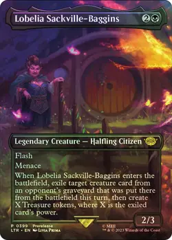 MTG LOBELIA SACKVILLE-BAGGINS BORDERLESS FOIL The Lord of the Rings NM - Image 1
