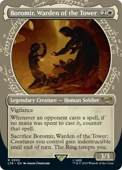 MTG BOROMIR, WARDEN OF THE TOWER SHOWCASE The Lord of the Rings NM - Image 1