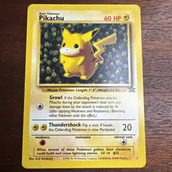 Pokemon "Ivy" PIKACHU Card BLACK STAR PROMO Set #1 Wizard of the Coast League NM - Image 1