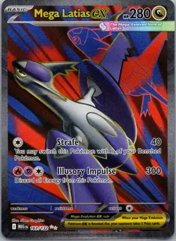 Pokemon TCG Mega Latias ex 163/132 Mega Evolution Holo NM - Image 1