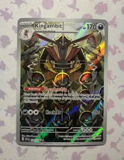 Pokemon TCG: Kingambit 220/198 Scarlet & Violet Base Illustration Rare NM - Image 1