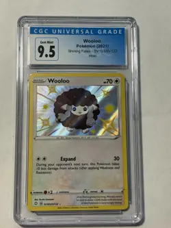 2021 Pokemon SWSH Shining Fates Wooloo Shiny Vault #SV103/SV122 CGC 9.5 - Image 1