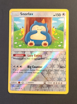 Pokemon Snorlax 158/214 Sm-Unbroken Bonds Holo Rare Reverse Holo NM 33 - Image 1
