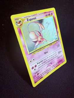 2001 Espeon 1/75 Neo Discovery Holo Rare Vintage Pokemon TCG WoTC MP/LP - Image 3