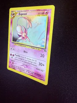 2001 Espeon 1/75 Neo Discovery Holo Rare Vintage Pokemon TCG WoTC MP/LP - Image 4