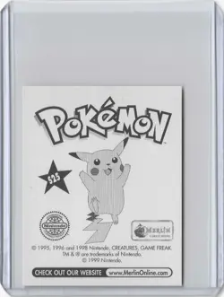 Pokemon- 1999 Merlin Mew Sticker #S25 Prism - Image 2