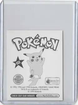 Pokemon- 1999 Merlin Mew Sticker #S23 Prism - Image 2