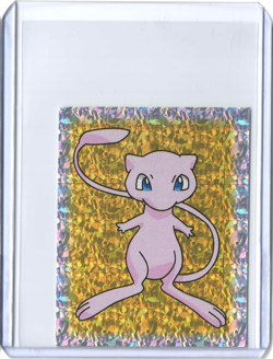 Pokemon- 1999 Merlin Mew Sticker #S25 Prism - Image 1