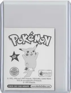 Pokemon- 1999 Merlin Mew Sticker #S23 Prism - Image 2