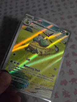 Pokemon TCG Grotle 164/162 Temporal Forces Illustration Rare NM CB1S1 - Image 3
