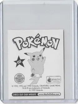 Pokemon- 1999 Merlin Mew Sticker #S25 Prism - Image 2