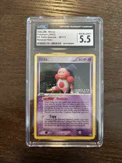 Ditto (Mr. Mime) 38/113 Reverse Holo CGC 5.5 - Pokemon ex Delta Species - Image 1