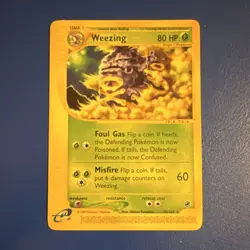 Pokemon Weezing 070/165 Expedition Base Set Rare Stage 1 HP80 60 Attack 2002 - Image 1