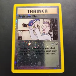 2002 Professor Elm #3 - Best of Game Promo Reverse Holo Rare - Pokemon TCG - MP - Image 1