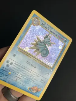 Pokemon TCG Misty's Seadra 009/132 Wotc Promo Prerelease Holo LP/NM - Image 3