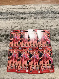 Bandai One Piece CCG Heroines 8 English Booster Packs + Nami - Image 1